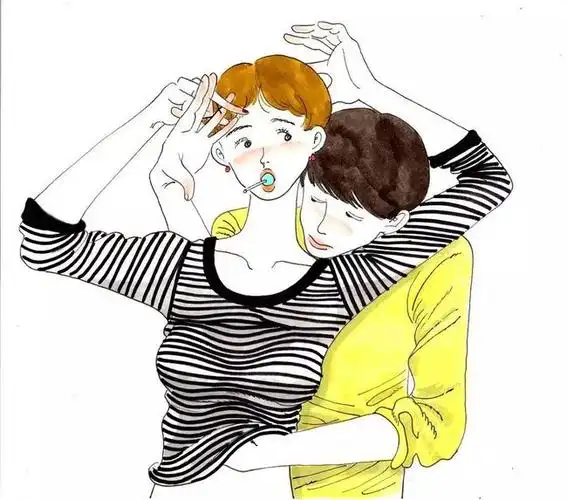 一组污而不俗看完会脸红却想偷偷收藏的情侣插画日常