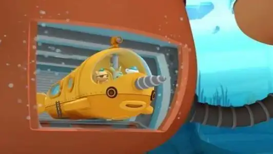 独角鲸艇简笔画海底小